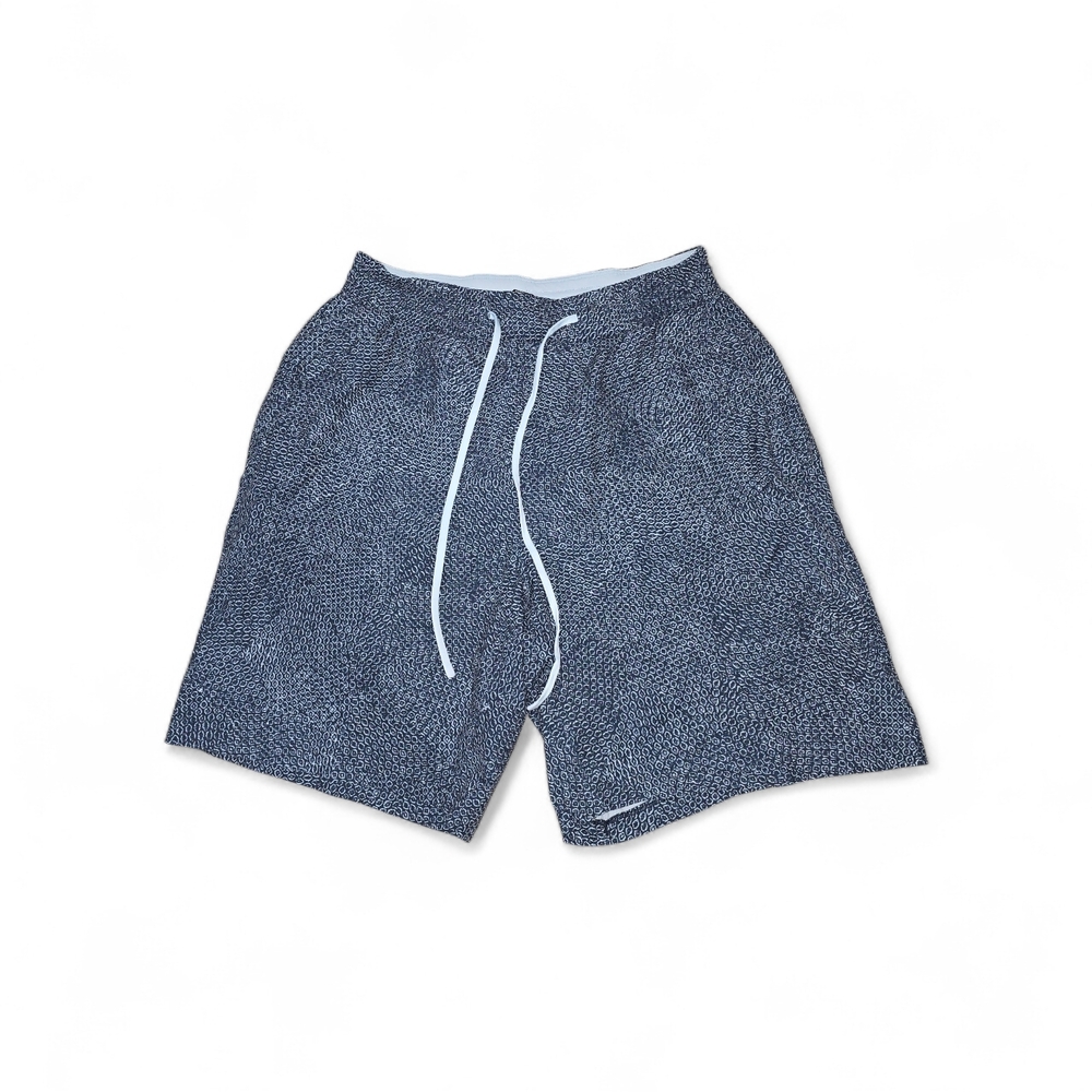 Men's Blue Patterned Shorts
